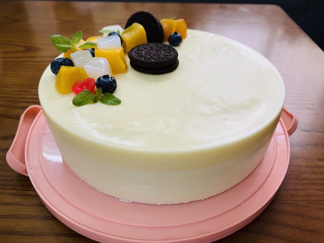 一杯红茶和咖啡做的无烤箱奥利奥酸奶慕斯蛋糕六寸家庭简易版