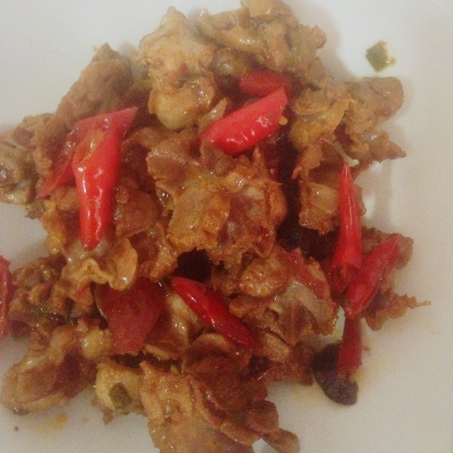 小米椒爆鸡胗