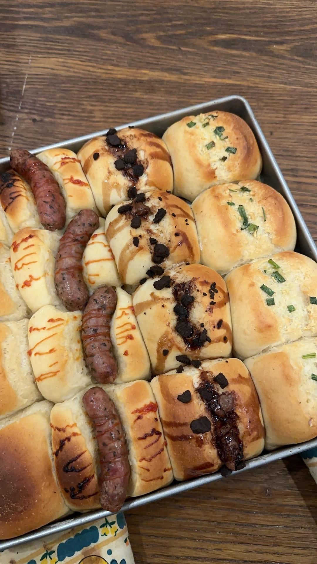 香甜松软的香蕉餐包