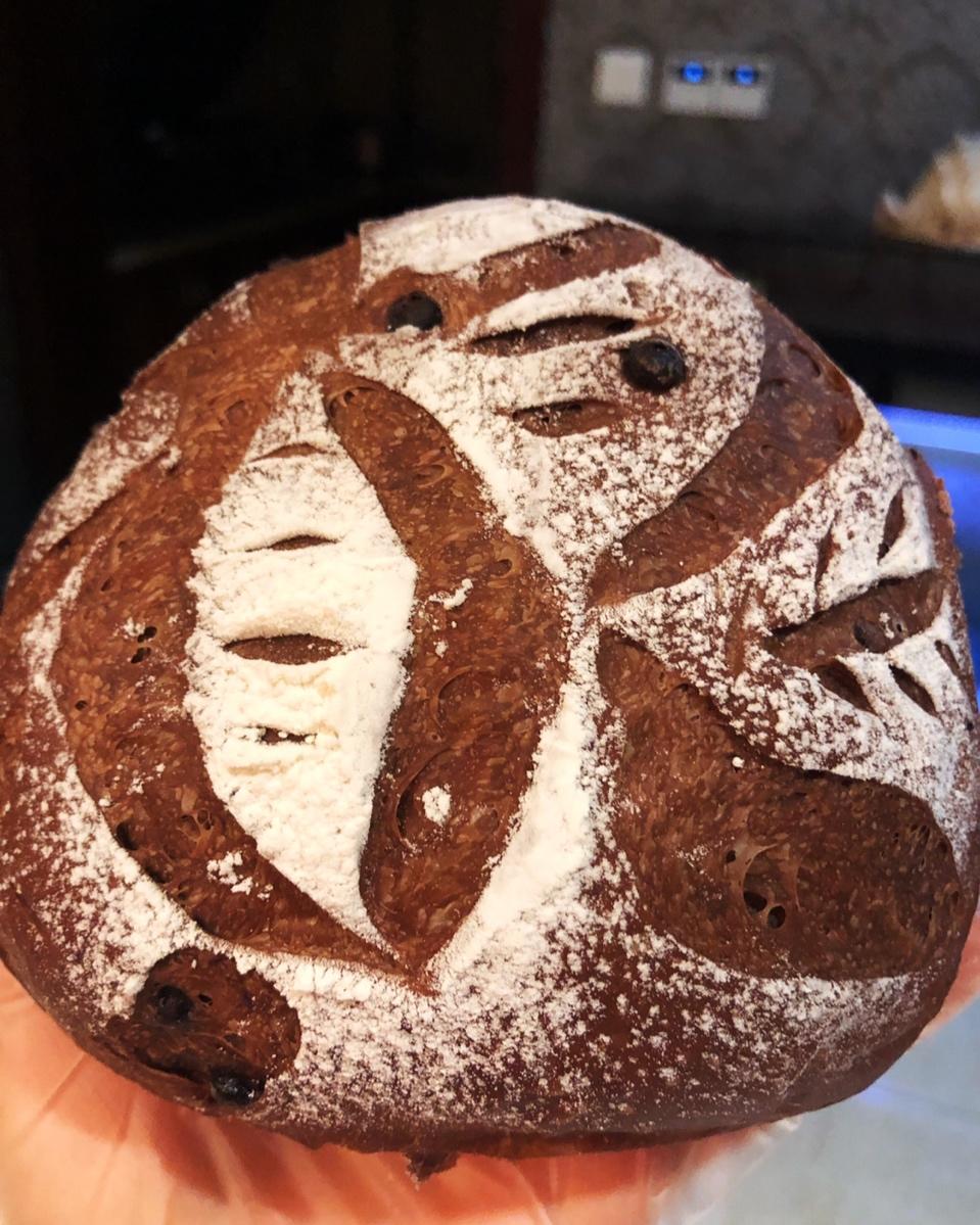 香蕉巧克力软欧