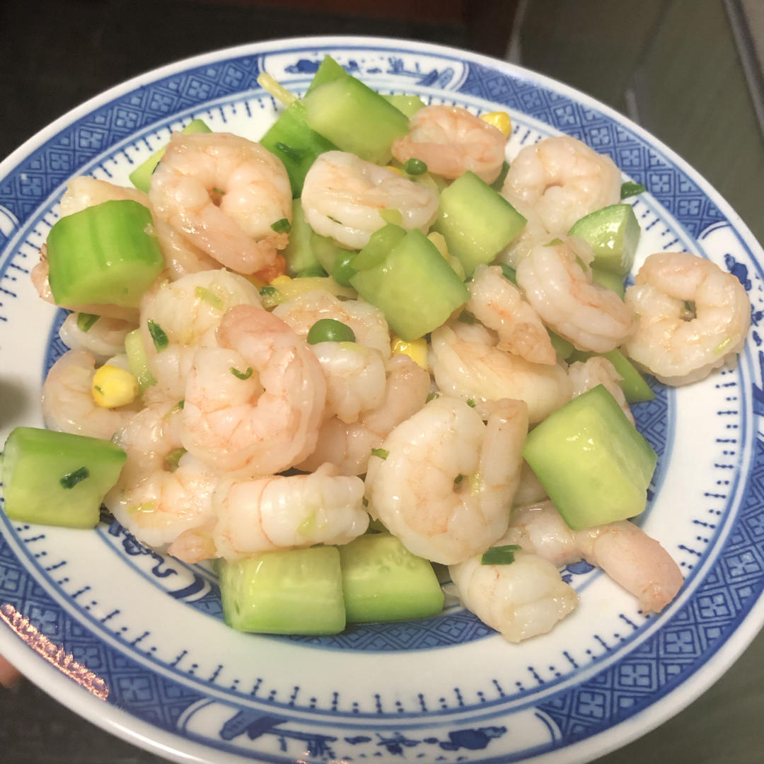 黄瓜炒虾仁