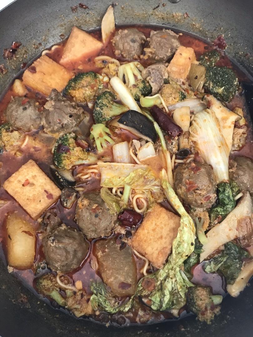 自制牛奶麻辣烫