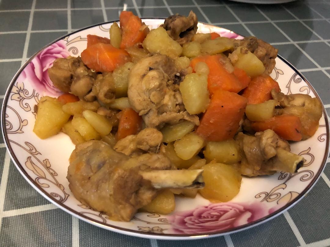 土豆胡萝卜焖鸡腿 宝宝辅食食谱