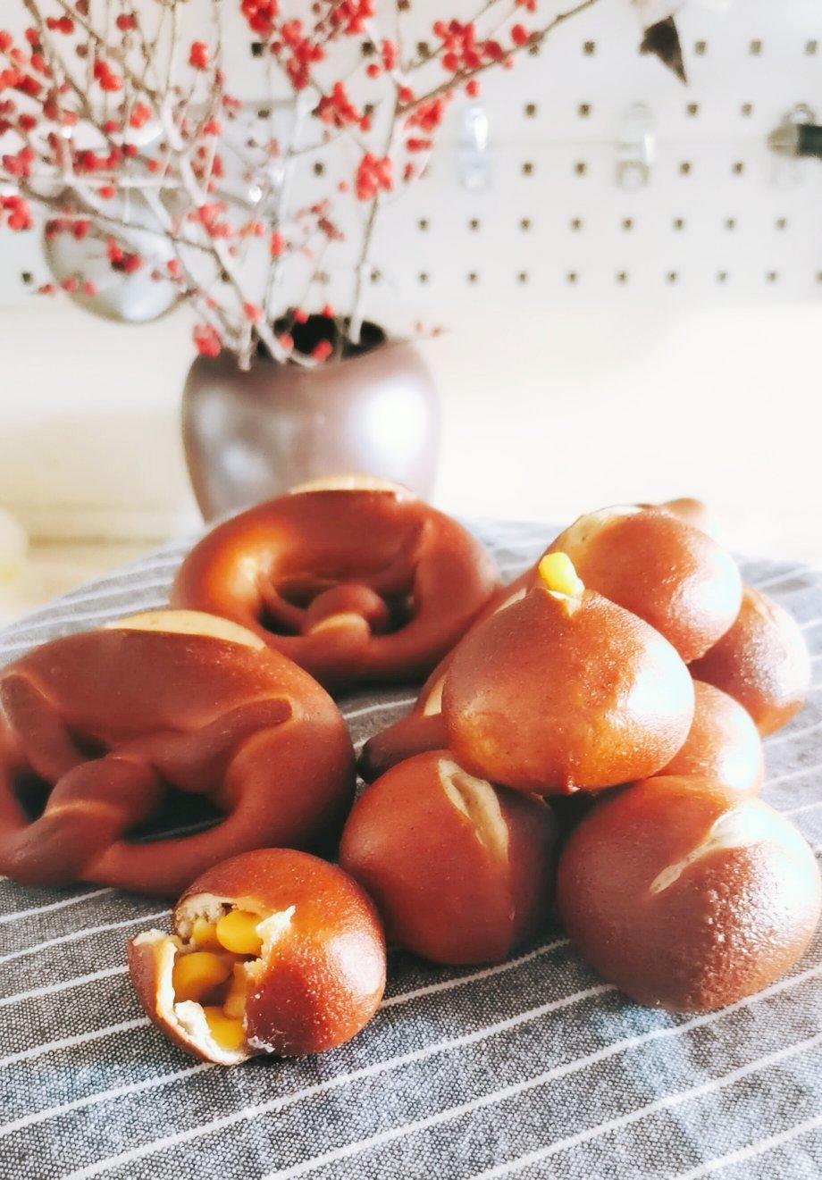 🥨｜100道减脂餐25|芝士咸蛋黄肉松碱水包