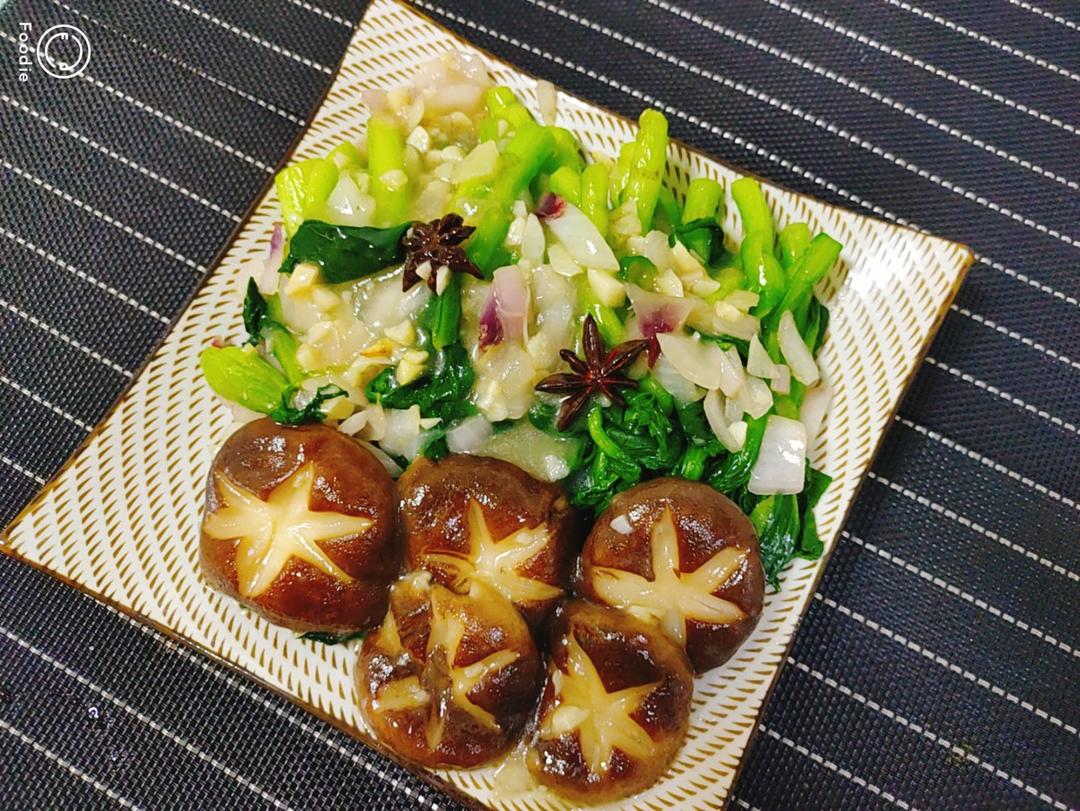 蚝油香菇菜心