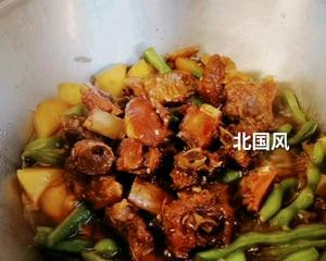 豆角红烧排骨的做法 步骤8