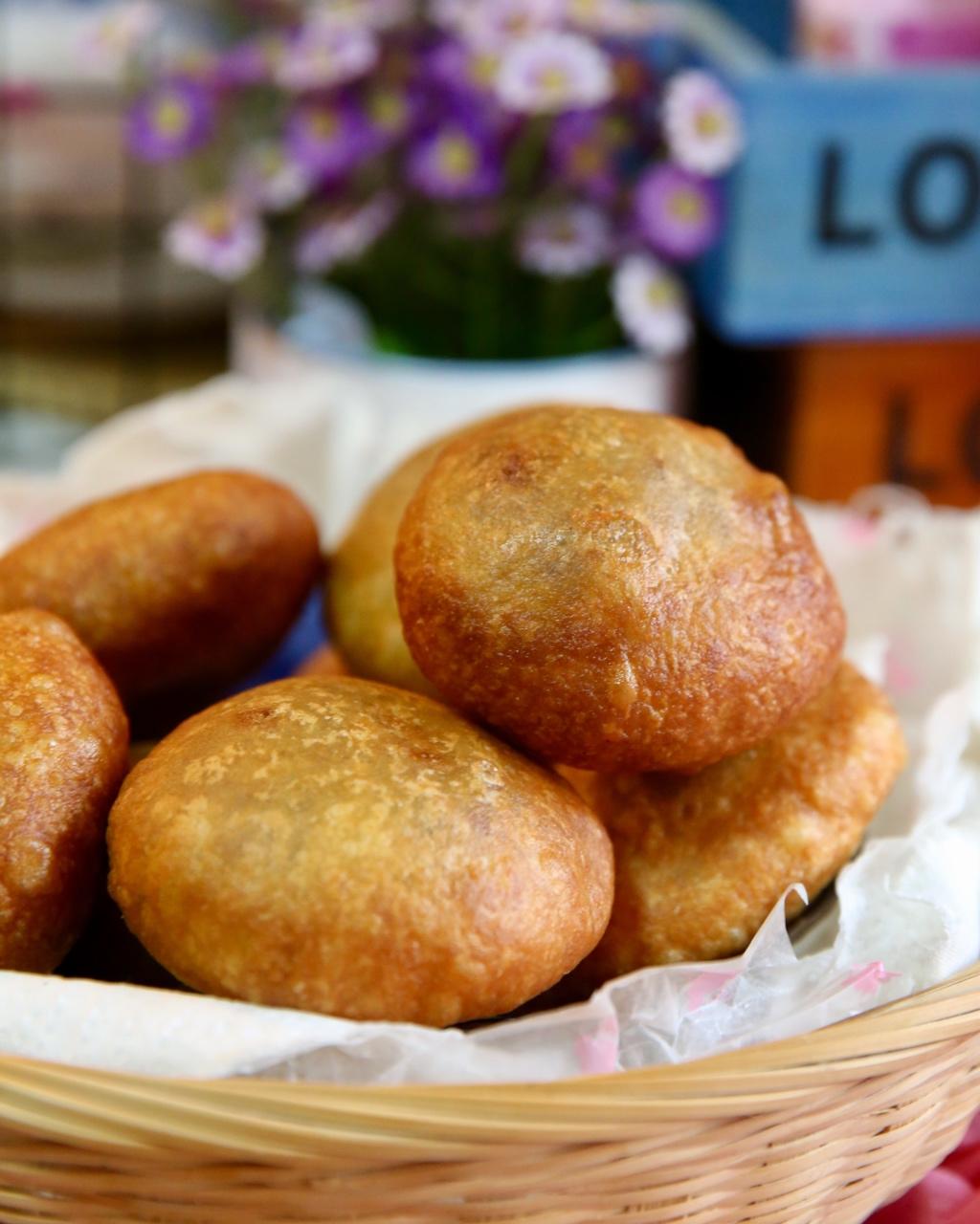 温暖向阳sunny做的红豆糯米炸糕