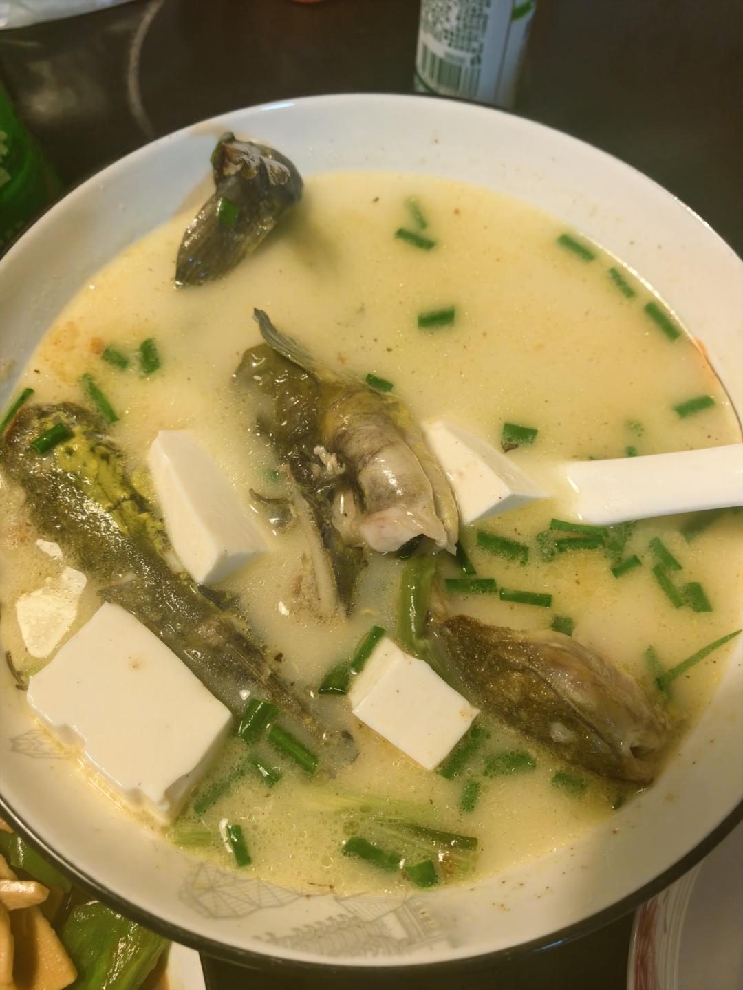 鲜掉眉毛的->昂刺鱼豆腐汤