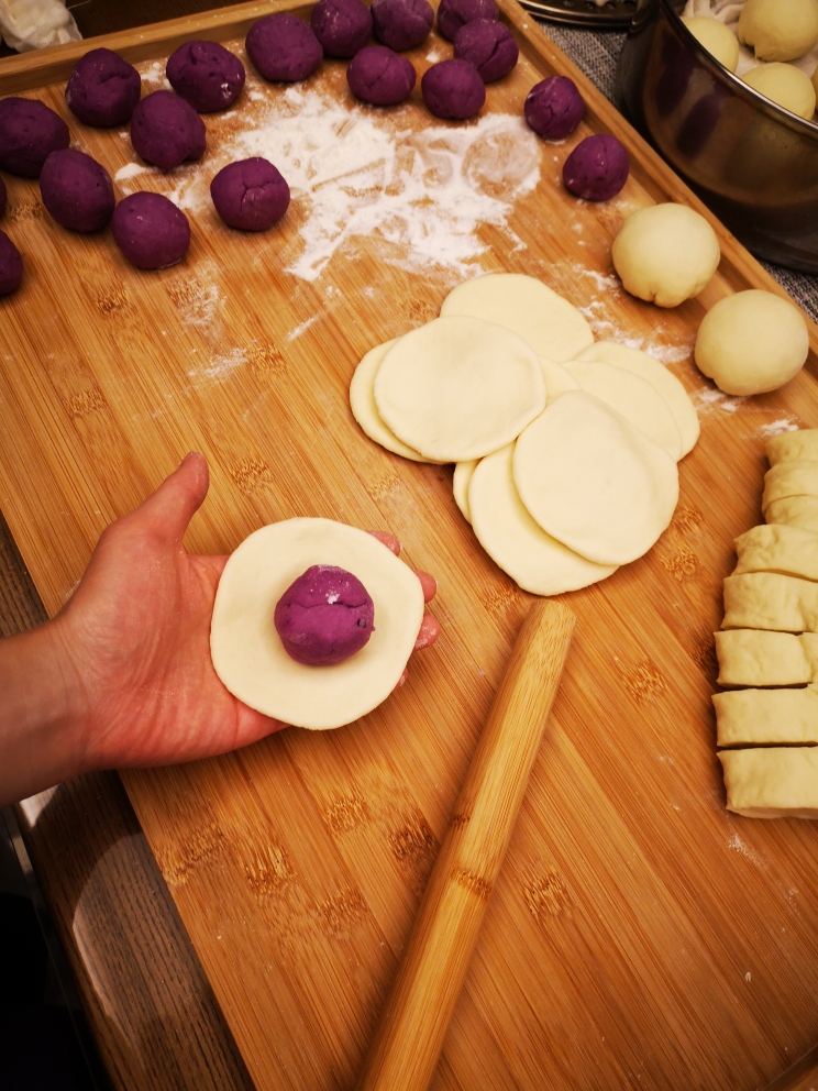 紫薯馒头的做法 步骤7