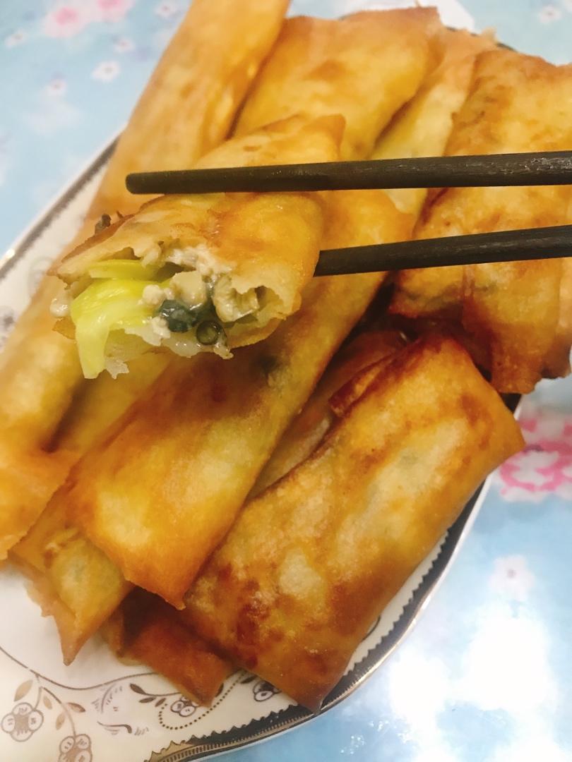 韭黄馅春卷
