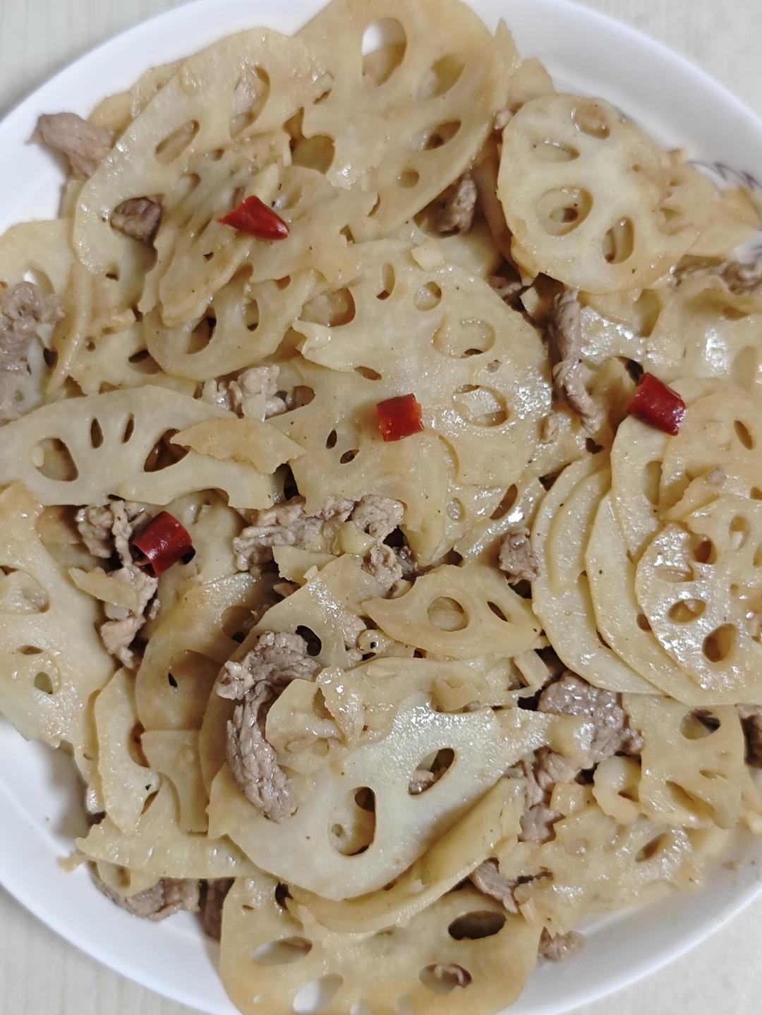 藕片炒肉