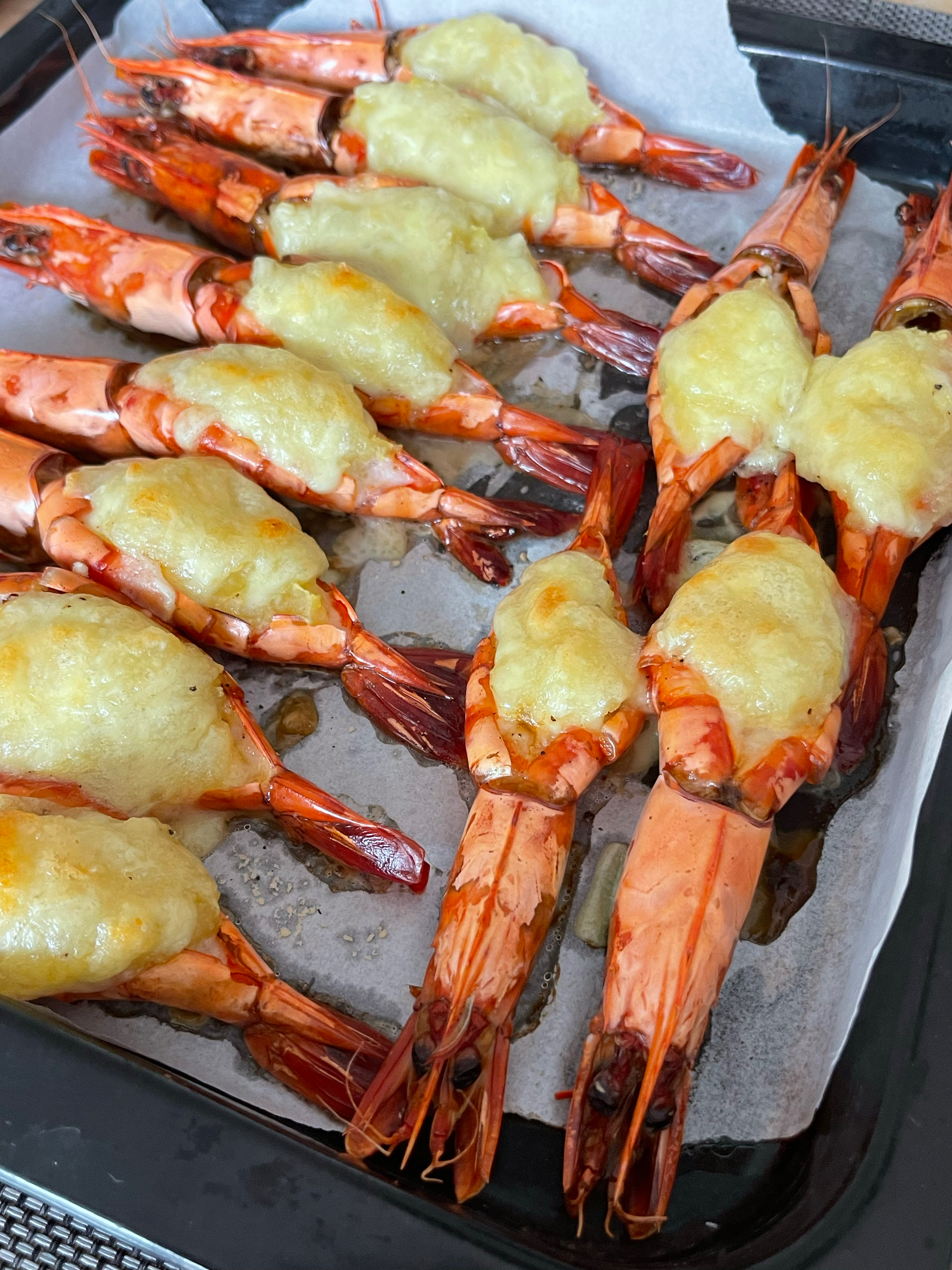芝士焗大虾🦐巨型黑虎虾|年夜饭|宴客菜