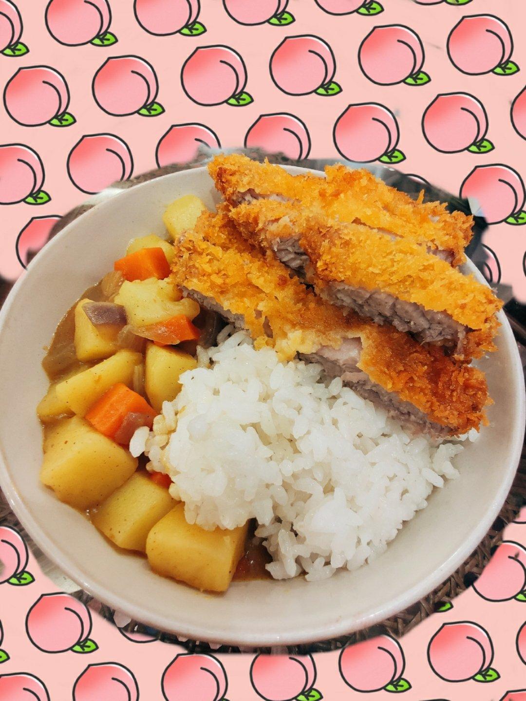 香酥咖喱猪排饭