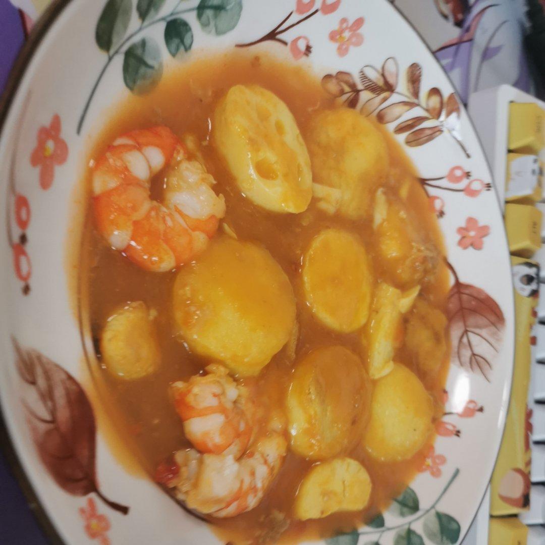 玉子豆腐虾仁