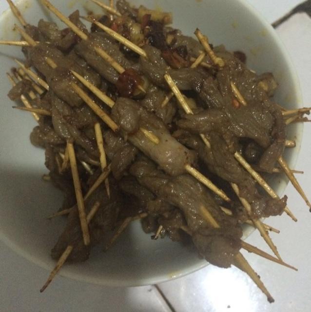 孜然牛肉串的做法
