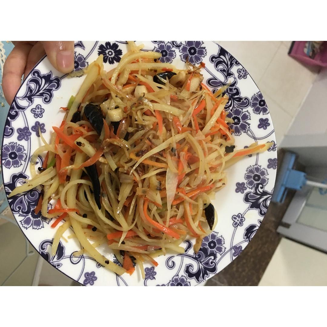 酸辣土豆胡萝卜丝