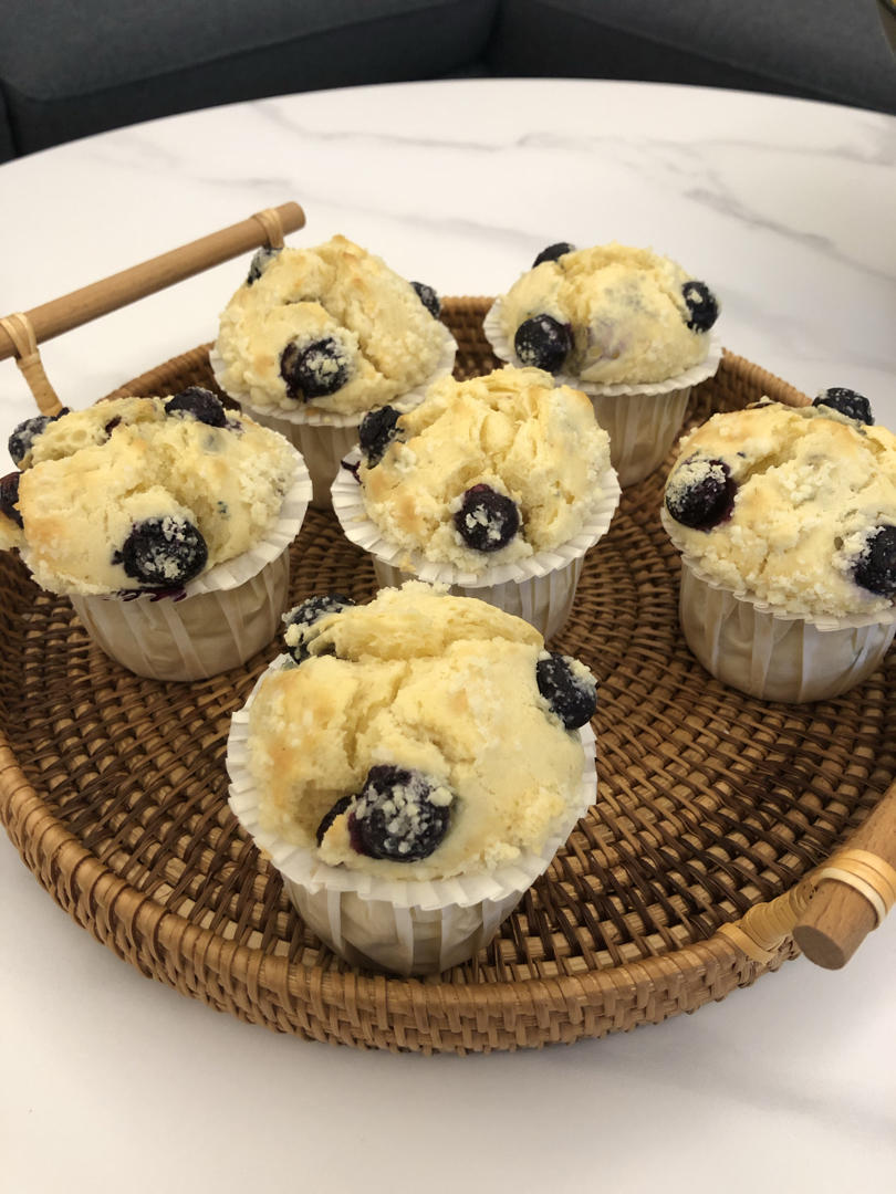 会爆浆的蓝莓玛芬蛋糕