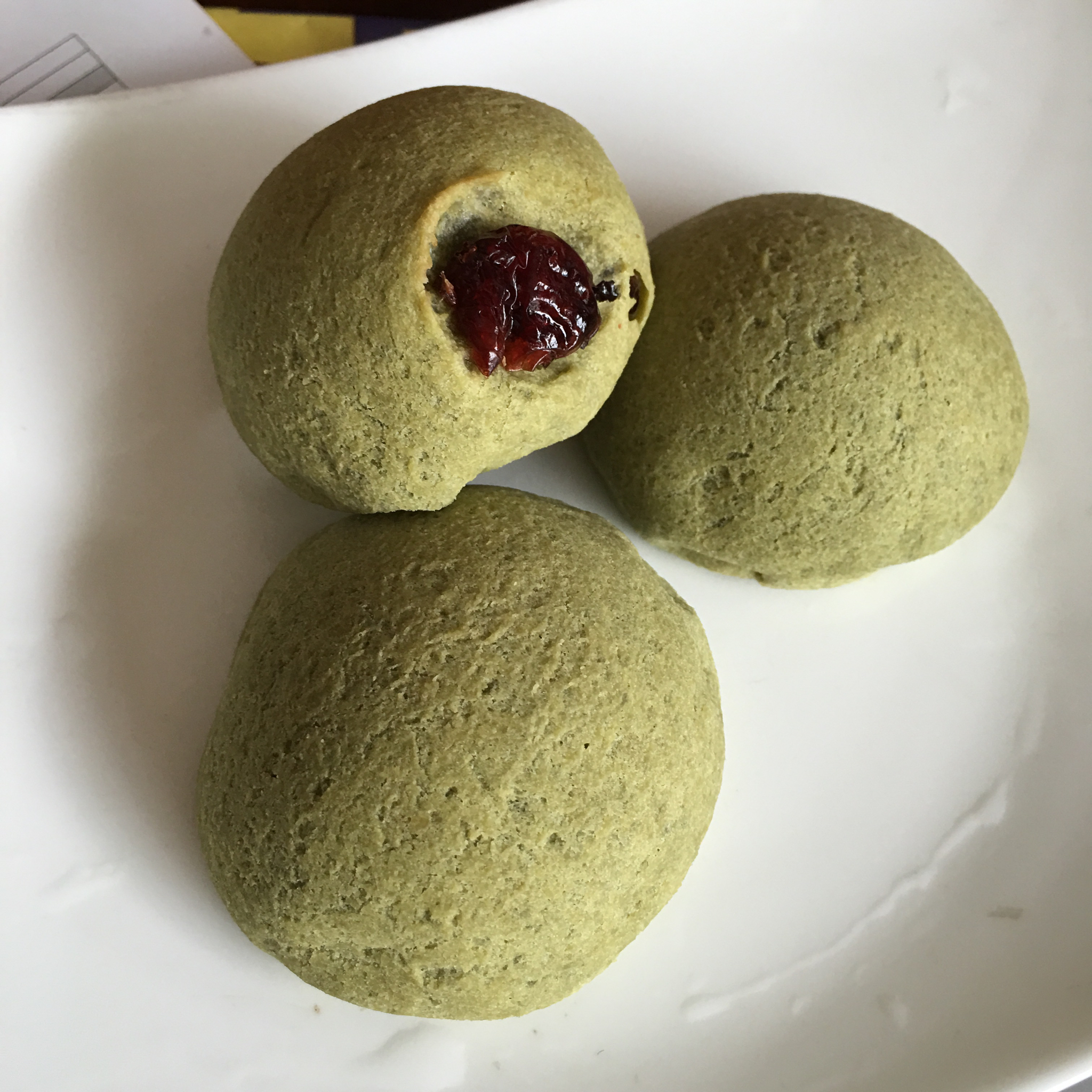 抹茶蔓越莓麻薯包（不回缩）