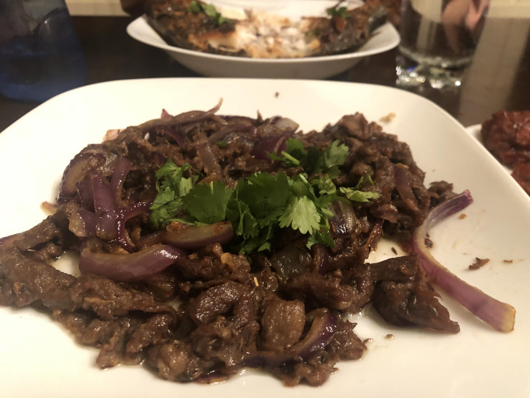 快手菜孜然牛肉