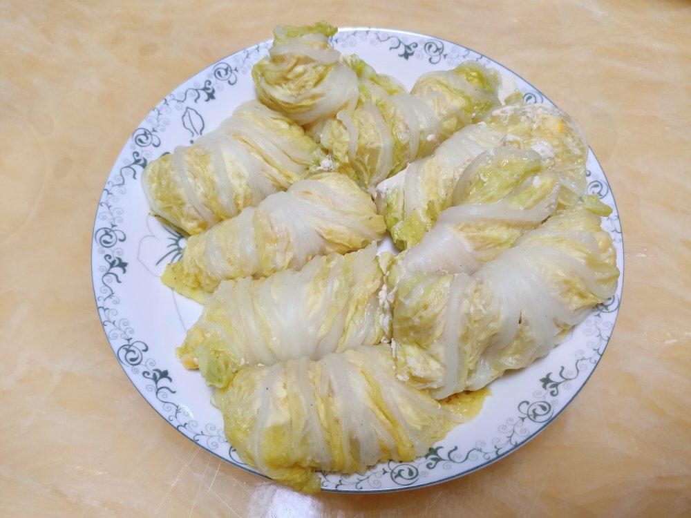 低脂白菜卷＋鸡肉泥馅儿