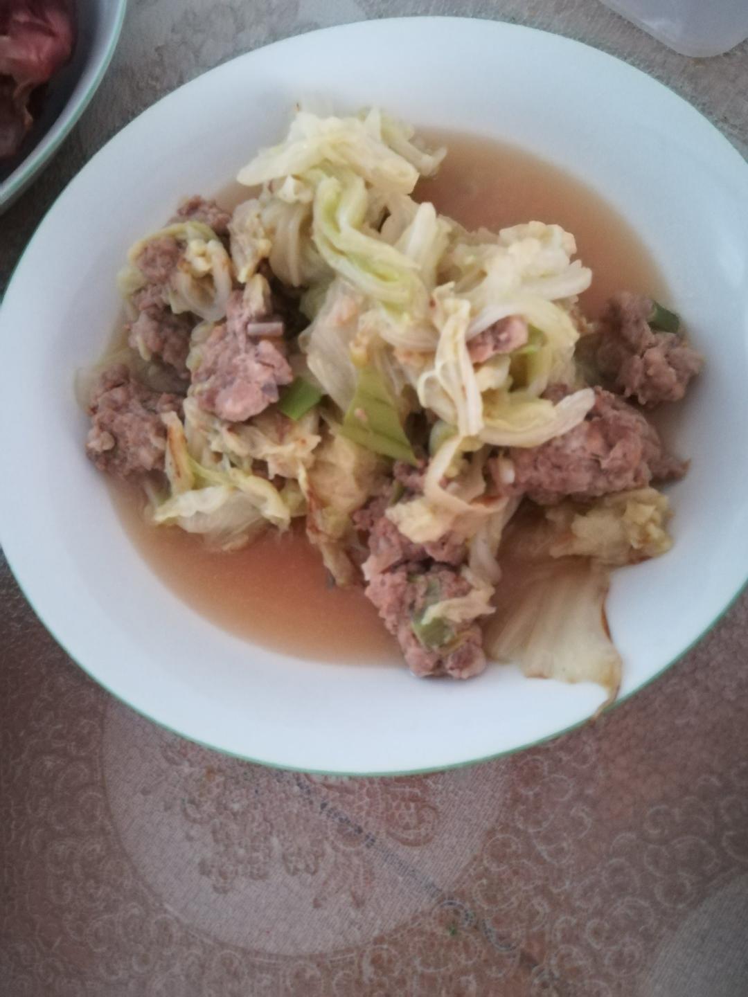 大白菜烧肉圆