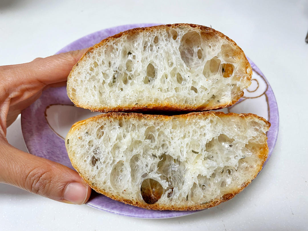 免揉黑椒土豆脆皮欧包