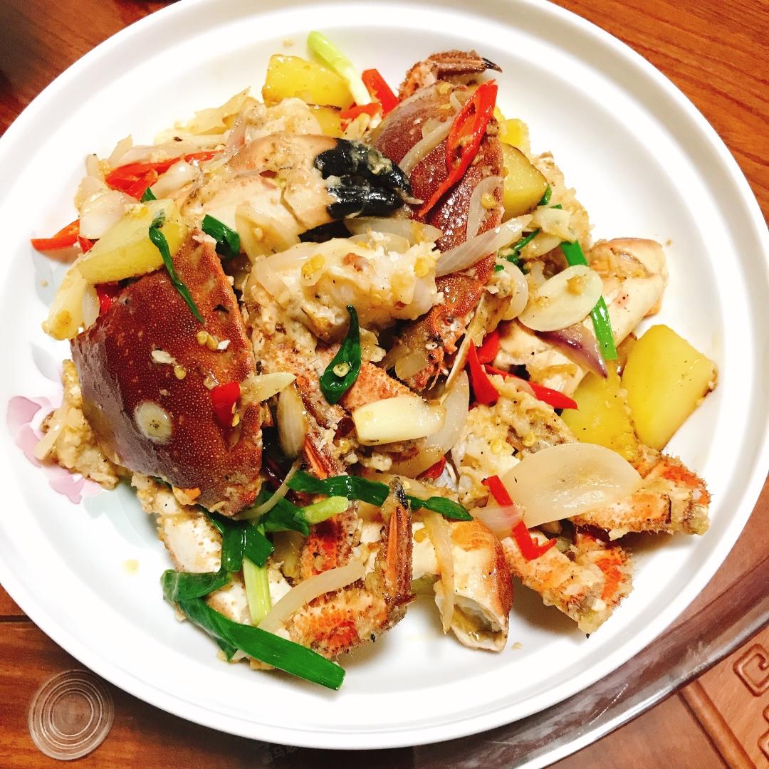 好吃到跳的椒盐面包蟹