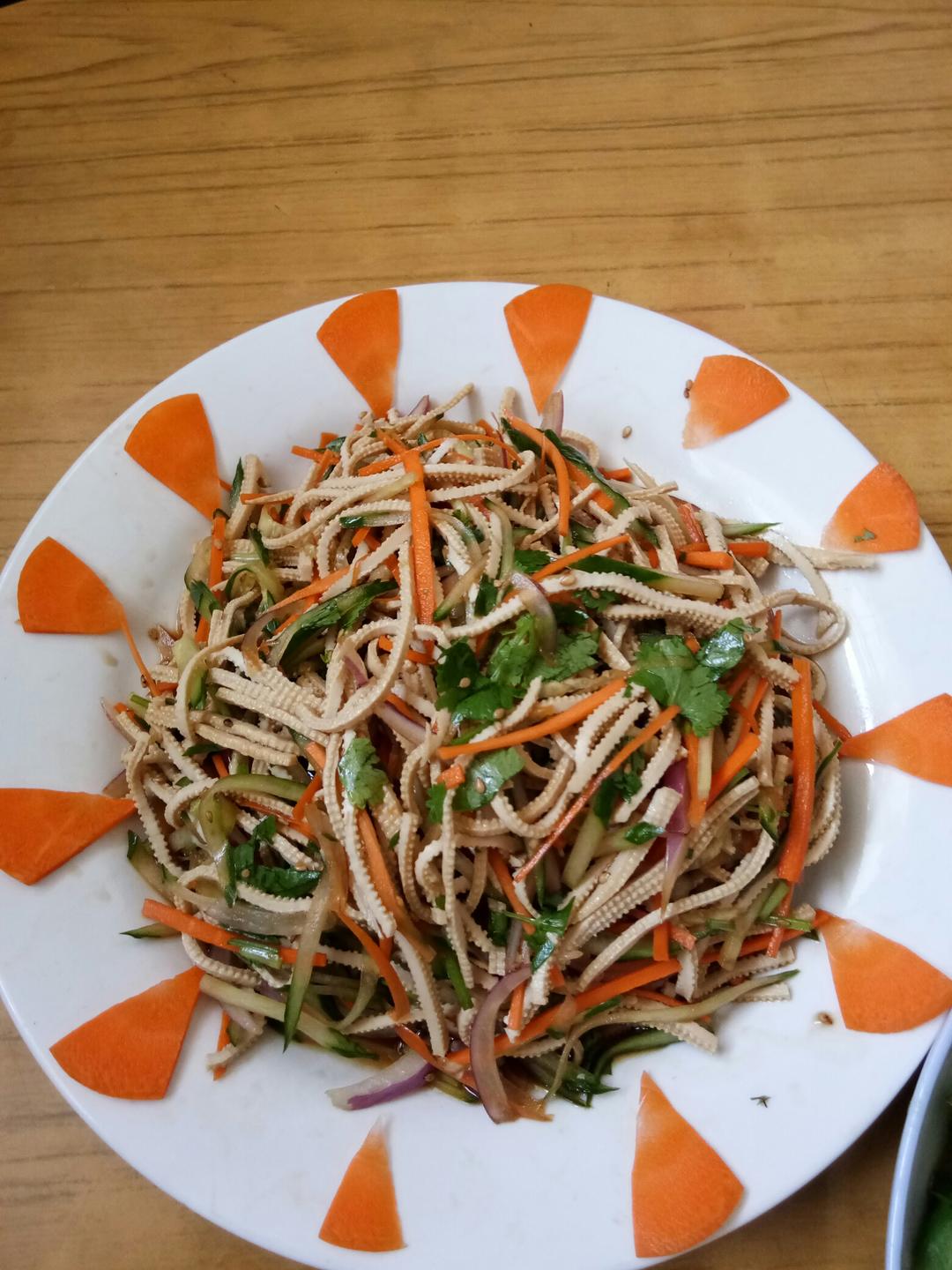 凉拌豆皮的做法