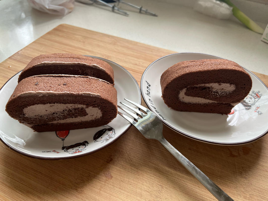 可可蛋糕卷(不消泡超浓郁巧克力口感)