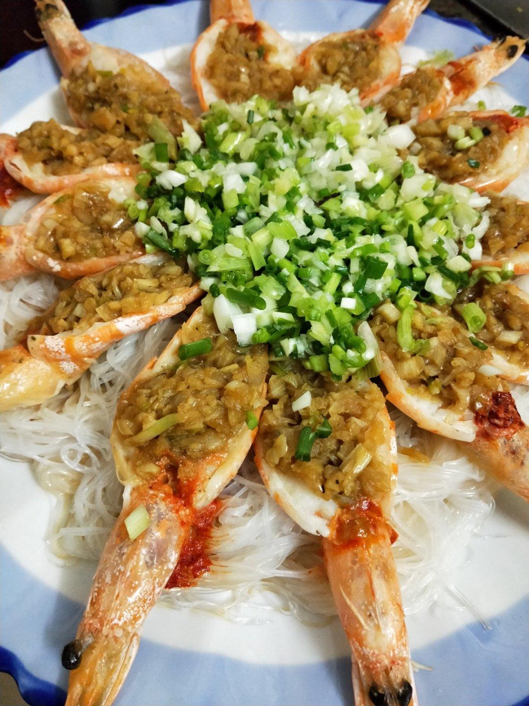 蒜蓉粉丝蒸虾