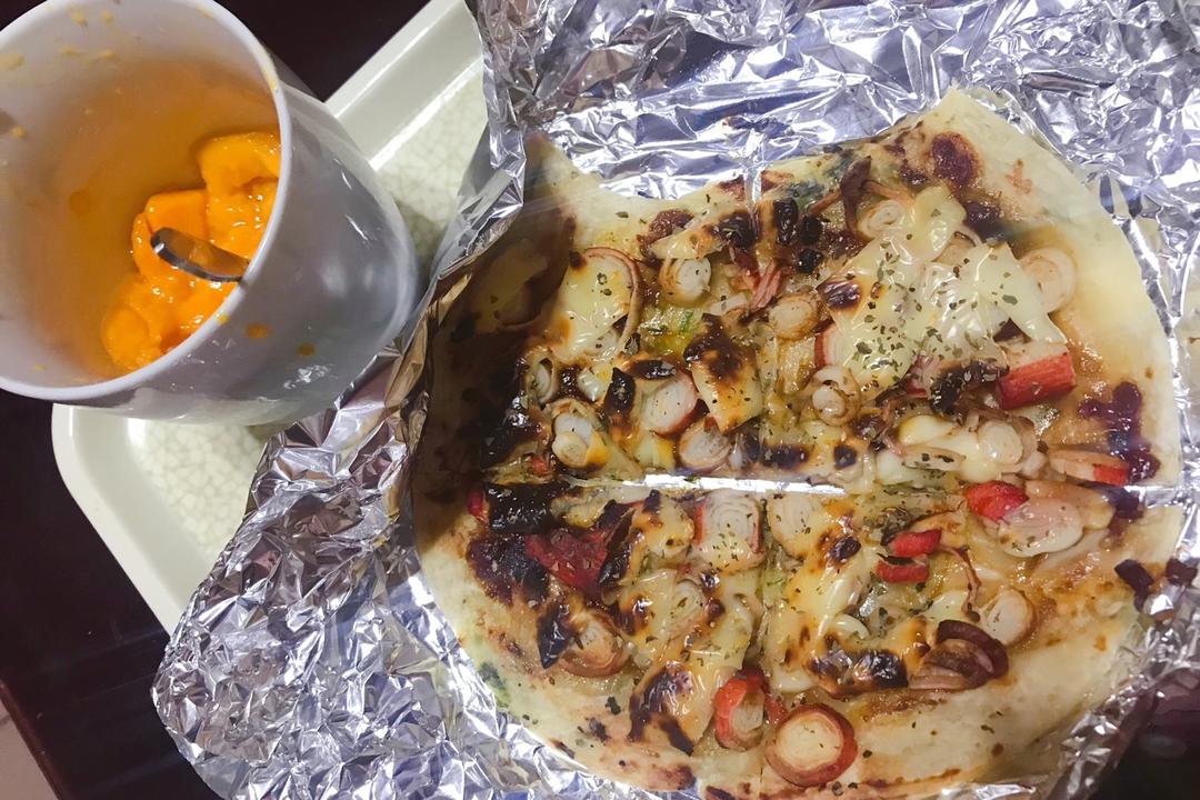 手抓饼版披萨