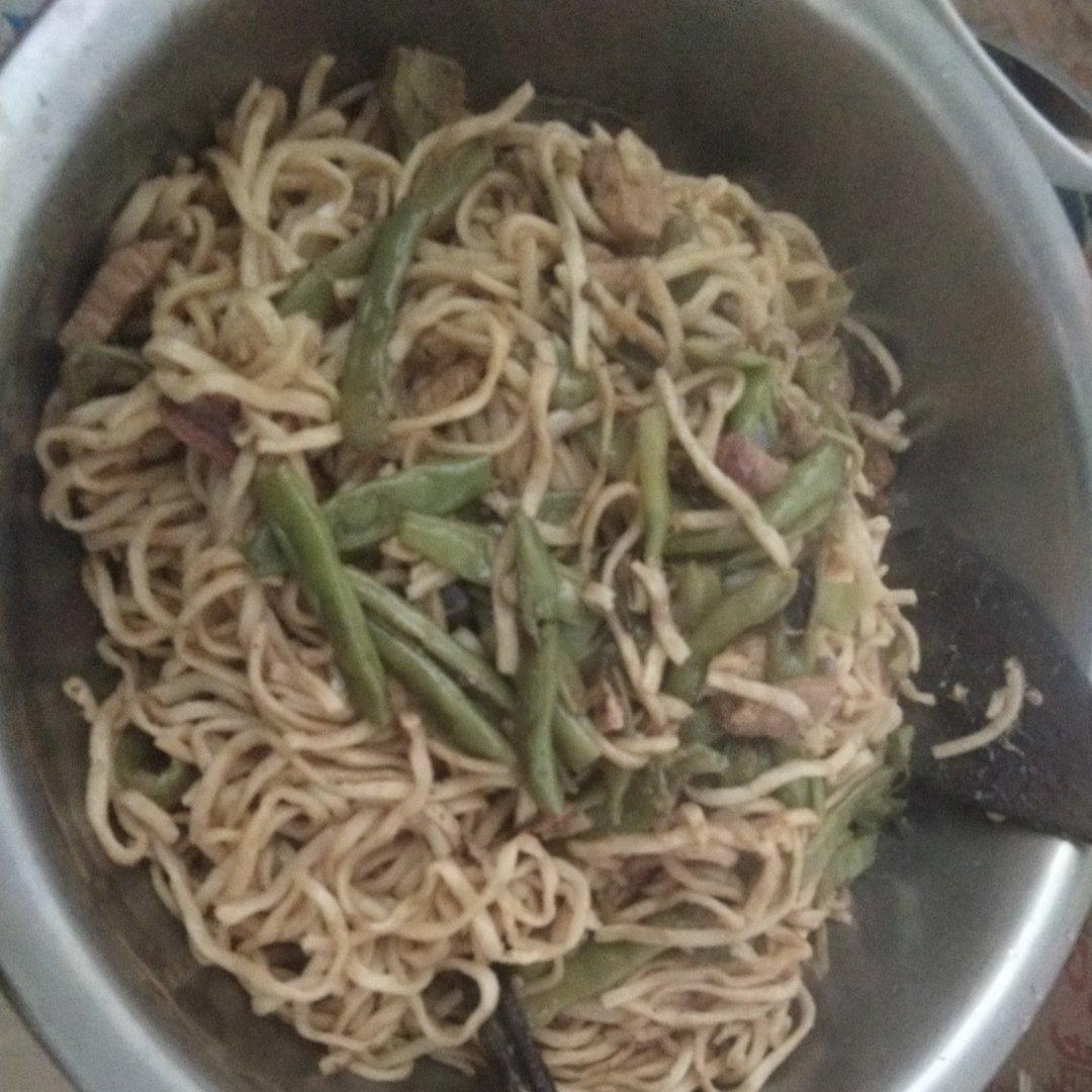 地道老北京扁豆焖面 豆角焖面 太好吃小心吃撑哦