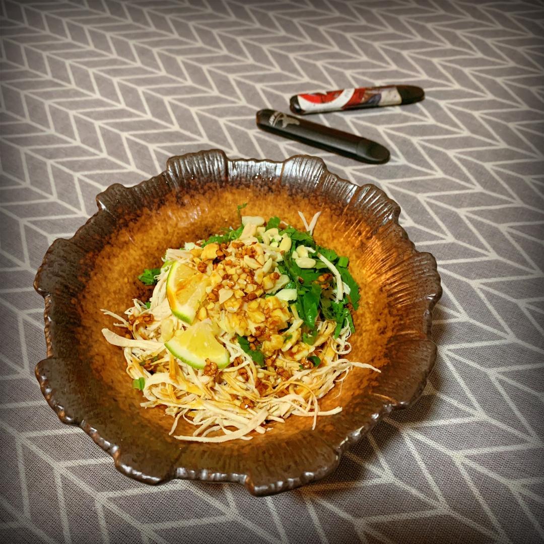 青柠拌鸡丝