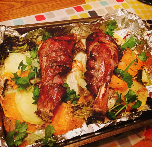 孜然蒜香烤羊腿