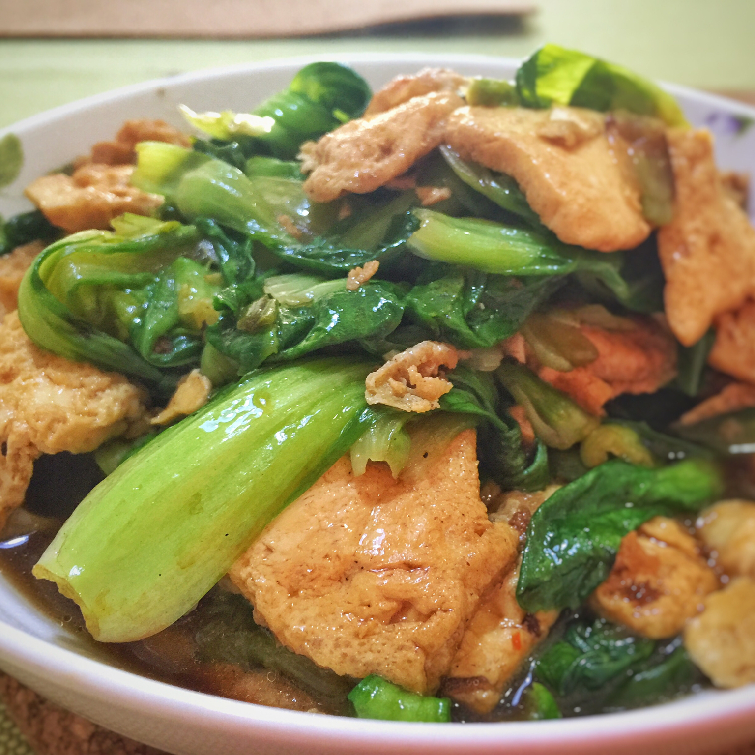 hanay629做的青菜炒豆腐