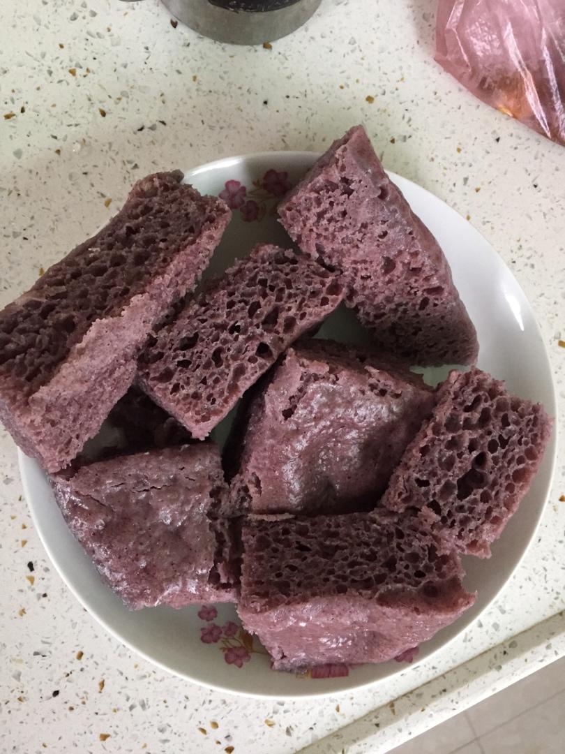 为什么紫米发糕这么好吃？
