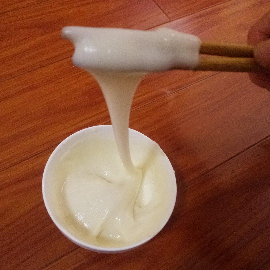 拉丝麻薯隔夜冷藏不变硬的实验成功，三夜依然拉丝