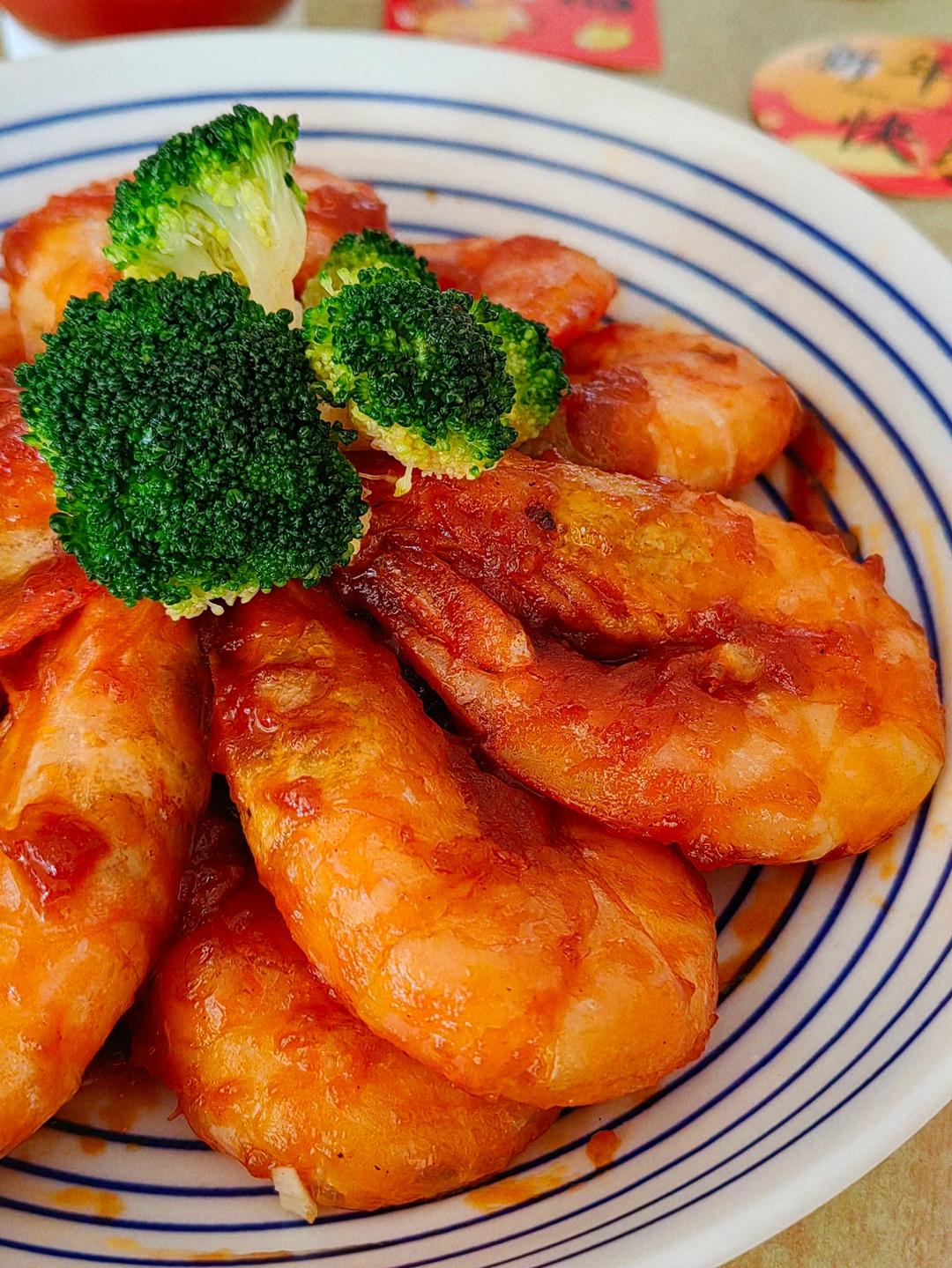 红火酸甜油焖虾