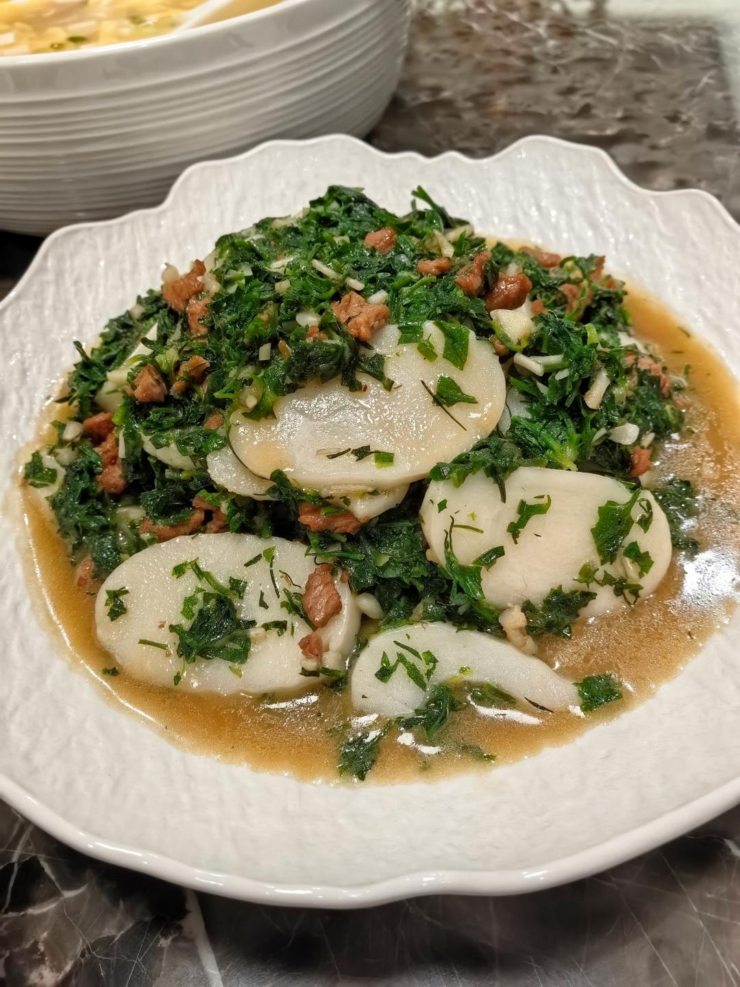 春日限定 草头牛肉末炒年糕