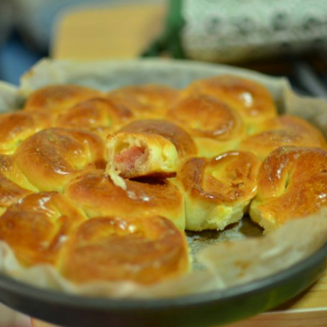 培根芝士花朵面包