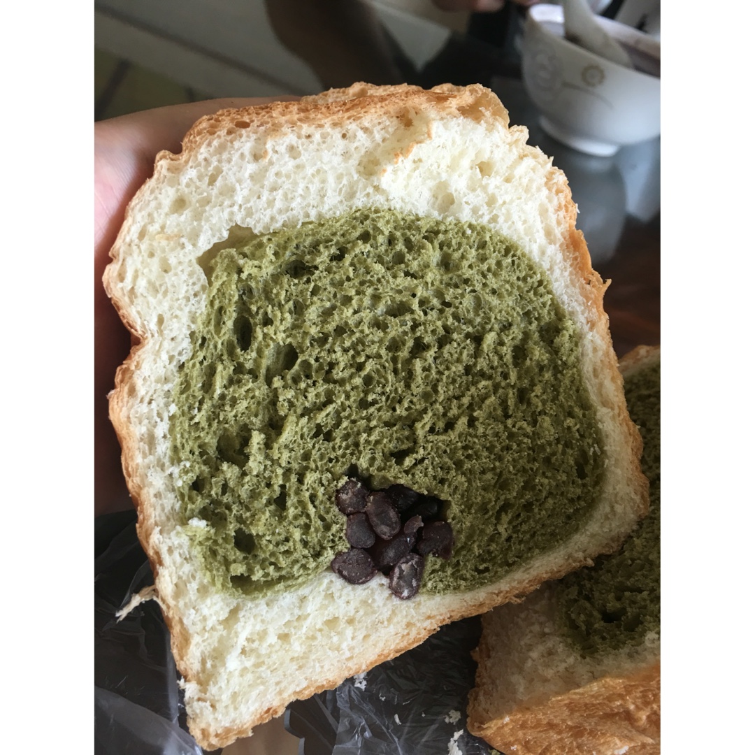 抹茶蜜豆吐司
