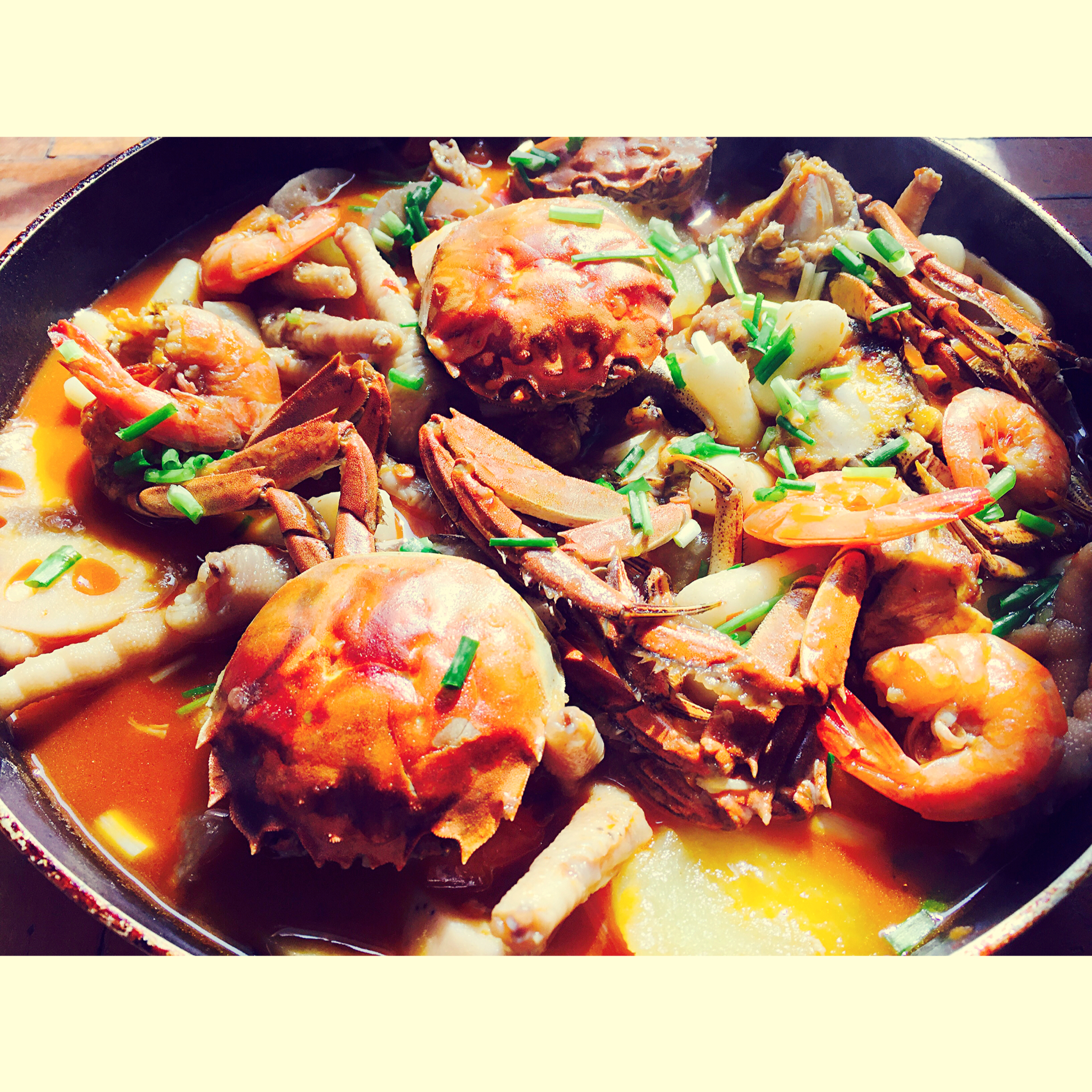明虾肉蟹煲