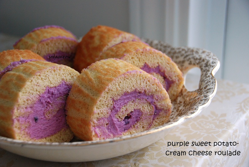 紫薯奶油奶酪蛋糕卷的做法