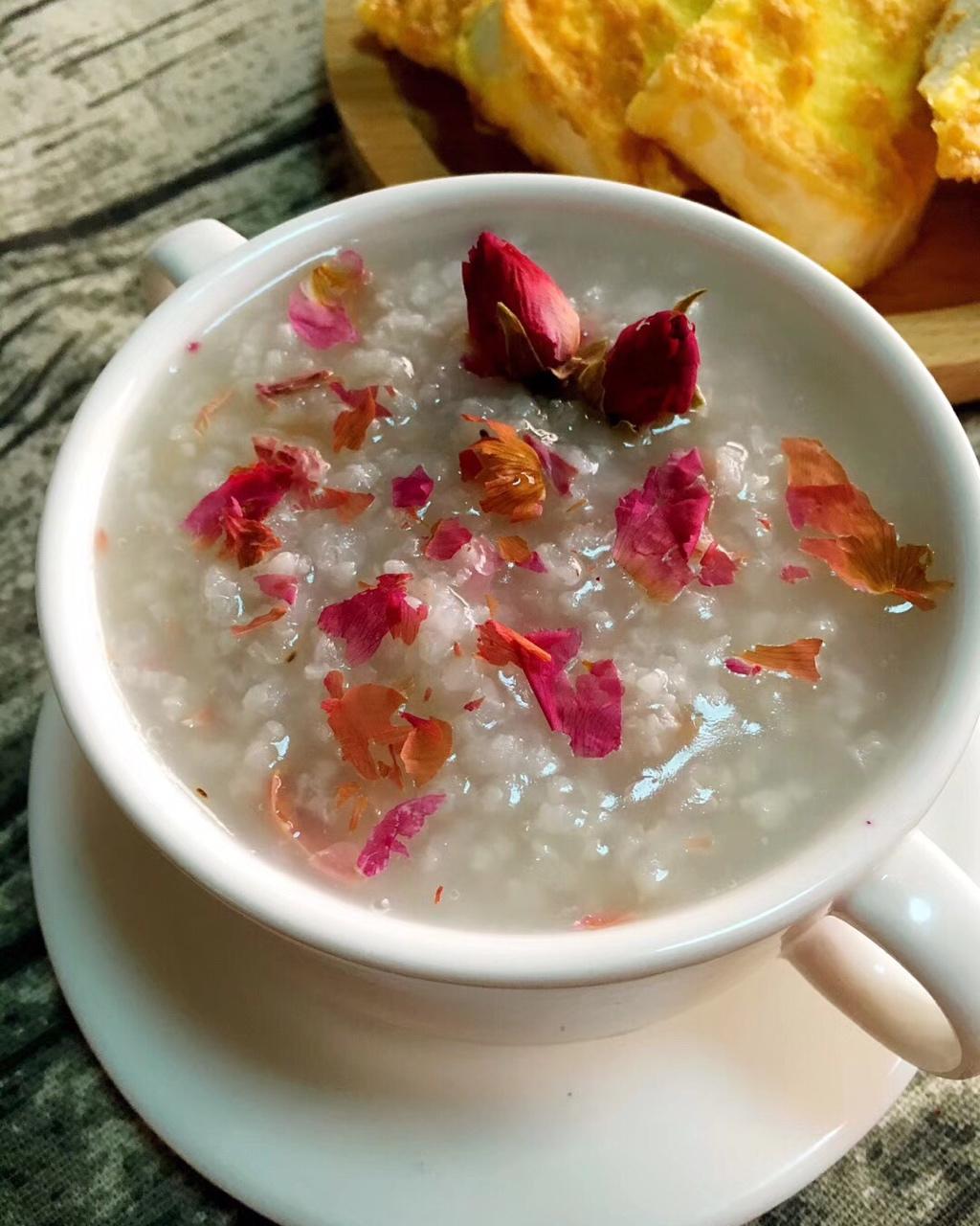 啦咪爱麻麻分享作品早餐612018年7月27日玫瑰粥#早餐612018年7月