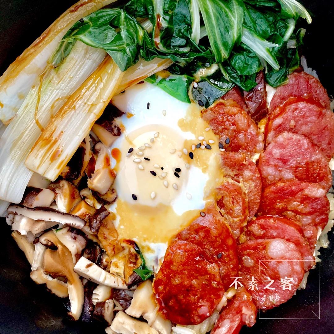 广式腊味煲仔饭