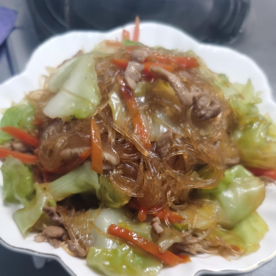 超级下饭菜～包菜炒粉丝