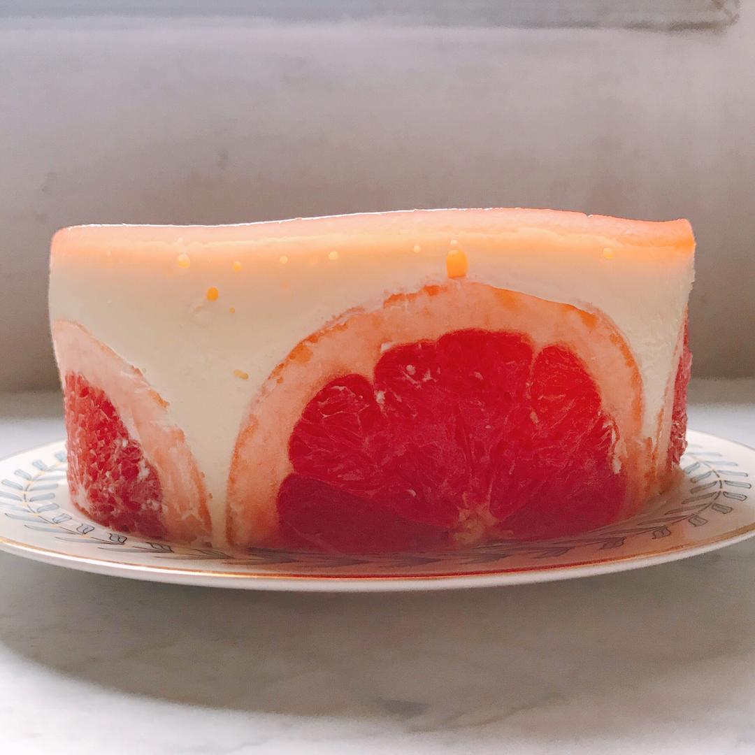 粉色西柚酸奶酪慕斯 |  Pinkkk Grapefruit & Sour Cream Mousse
