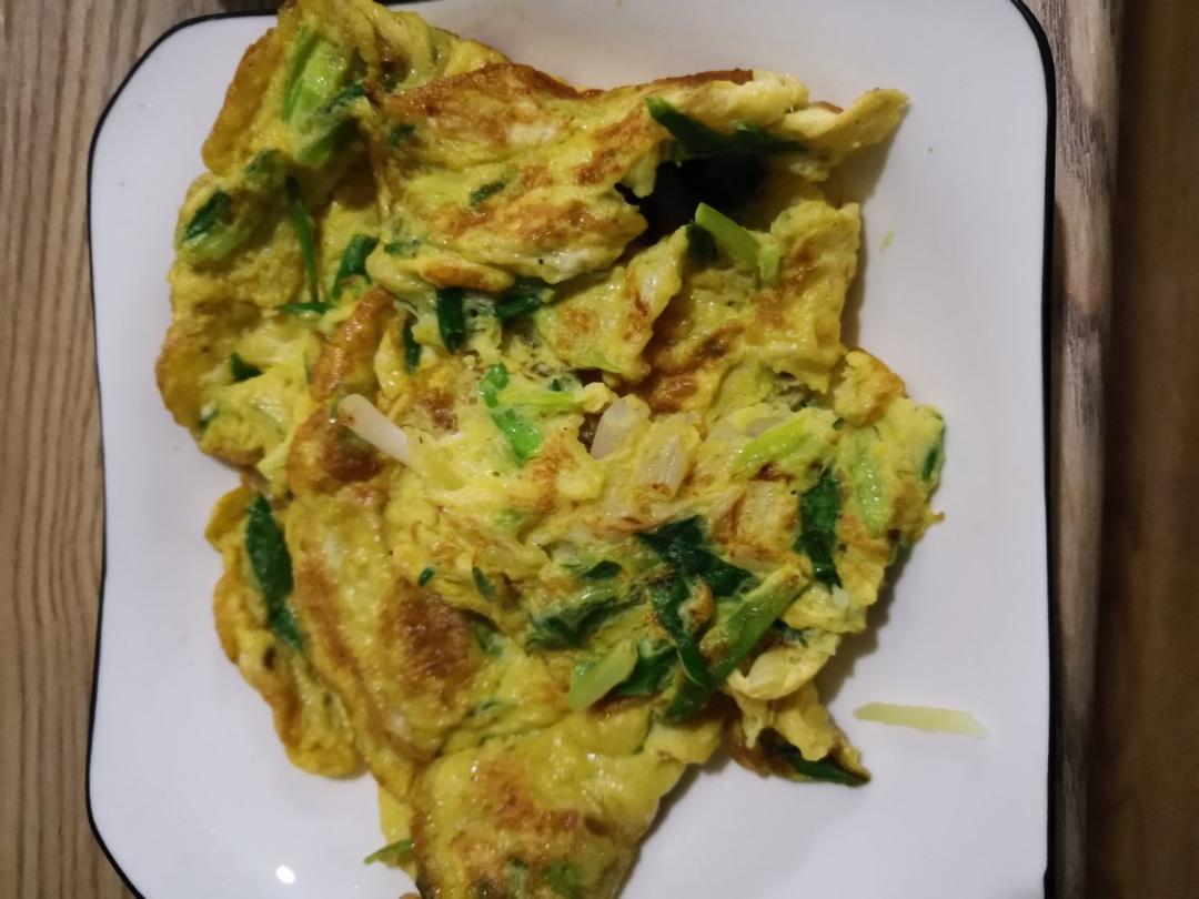 小葱炒鸡蛋