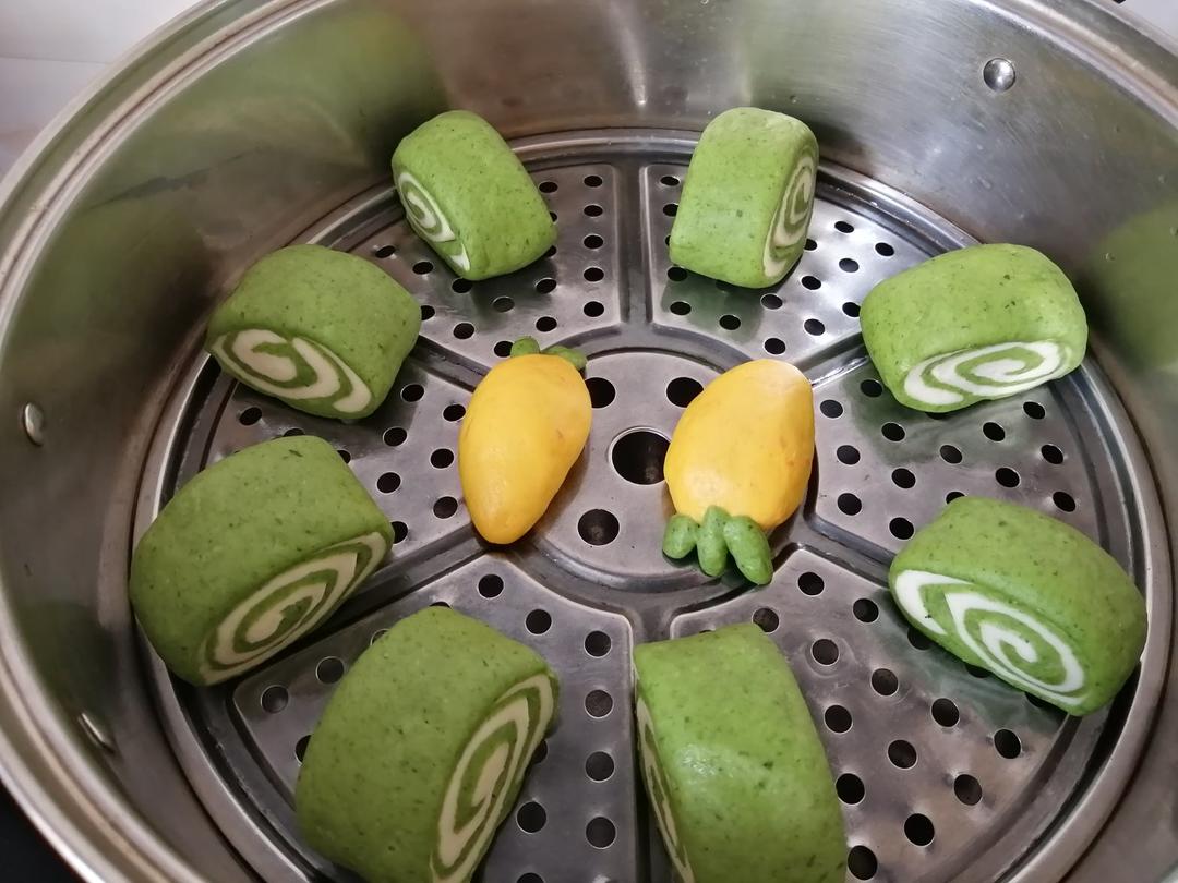 菠菜馒头蒸好不褪色的小秘诀