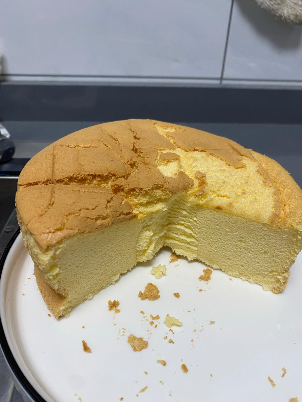 超柔软6寸戚风蛋糕(附8寸配方)零失败 超详细‼️含操作视频